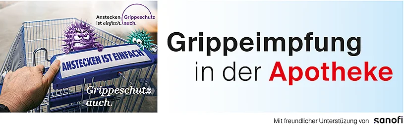 Abbildung des Banners Grippeimpfung in der Apotheke