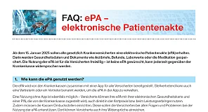 Abbildung des FAQ ePA